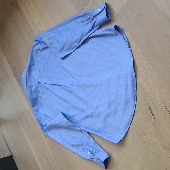 EUC Peter Millar Button Down Shirt Men's sz XL Blue Mini Check Long Sleeve Shirt - Picture 3 of 8